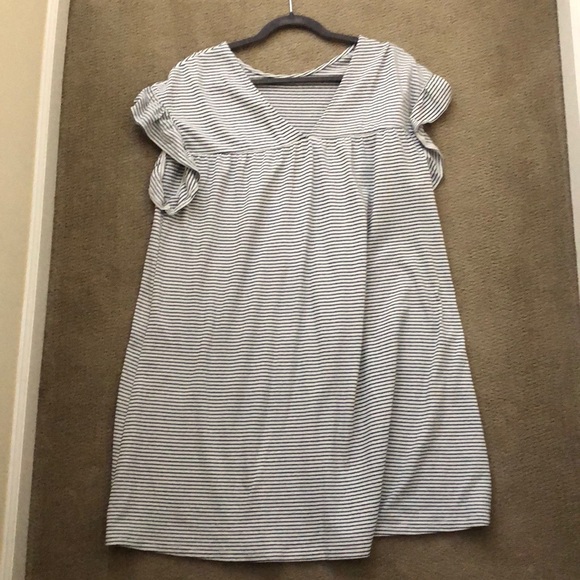 striped smock dress